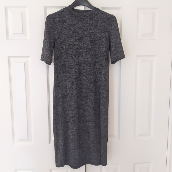 Forever 21 Grey Space Dye Midi Casual Dress - Picture 3 of 6